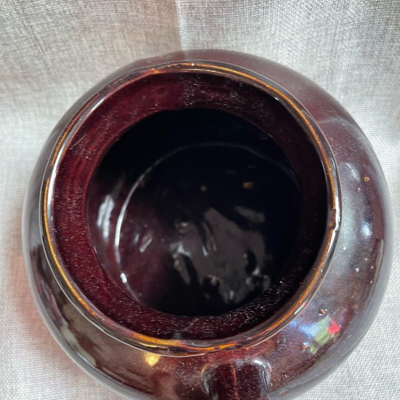 Vintage pottery bean pot crock natural tone ceramic farmhouse cottage co… - Picture 5 of 10